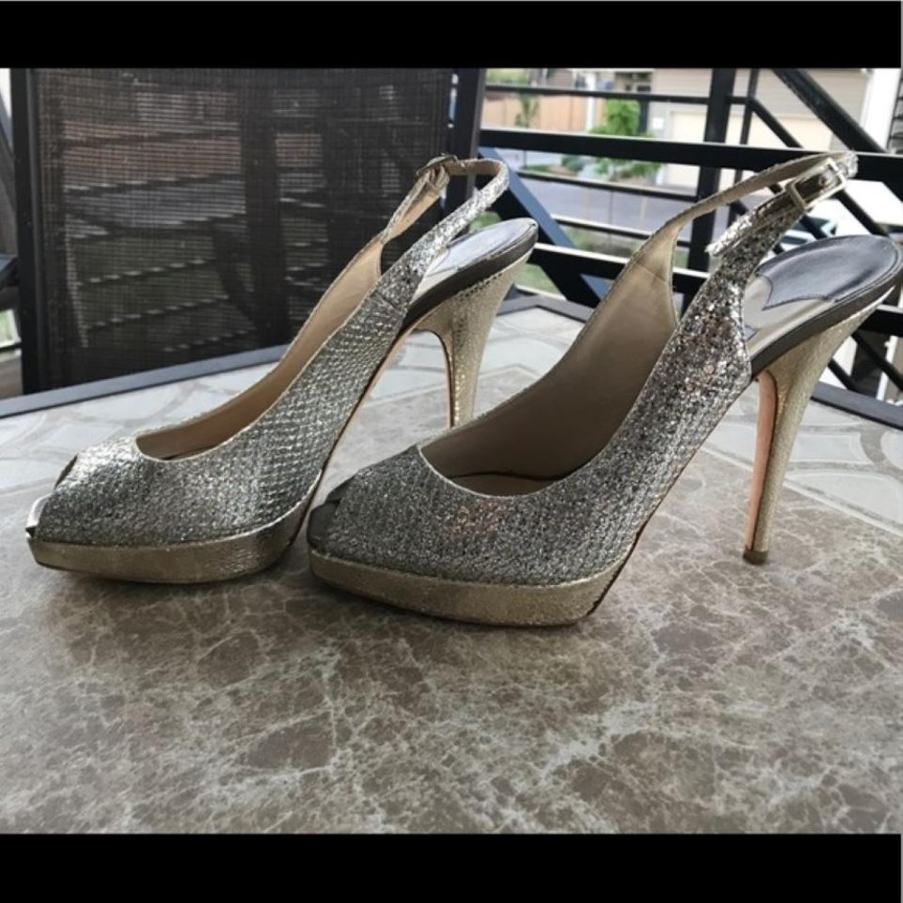 Jimmy Choo Gold Nova Pumps